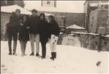 Snow in Musrara- Neighborhood friends, 1969